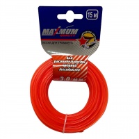 Леска для триммеров 3ммx15м, звезда, "Maximum" (2835)