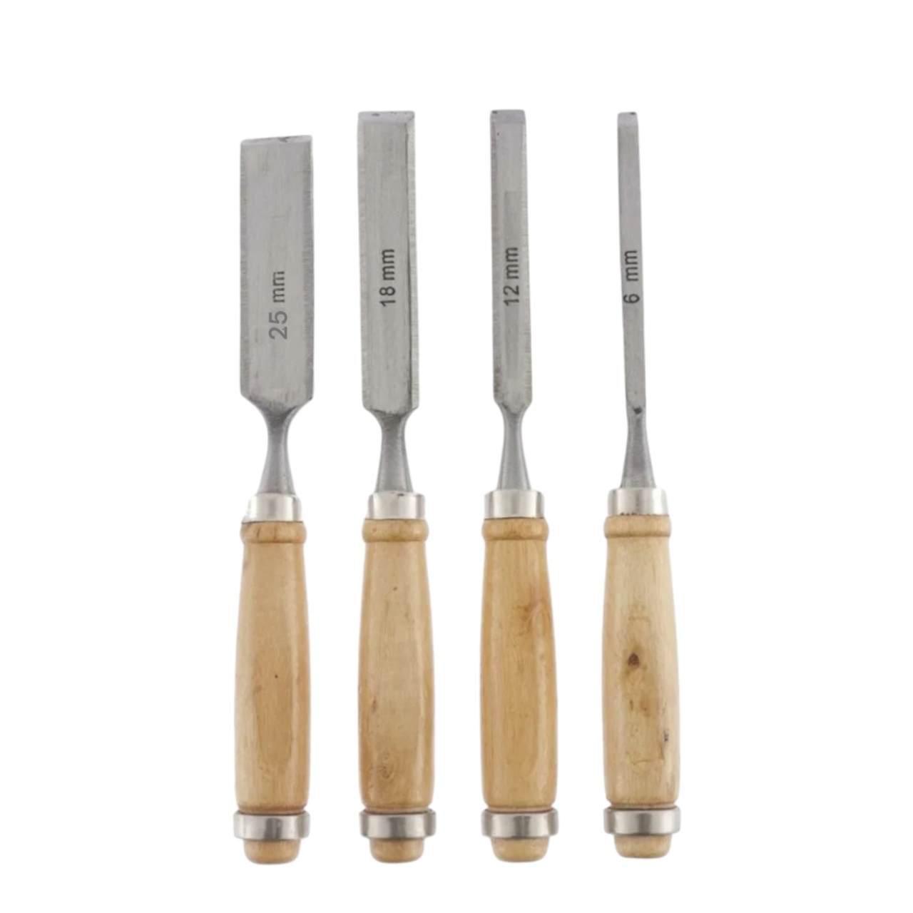 Набор стамесок с деревянной рукояткой, 4 предмета, "MAXIMUM" MX 15043 (2965)