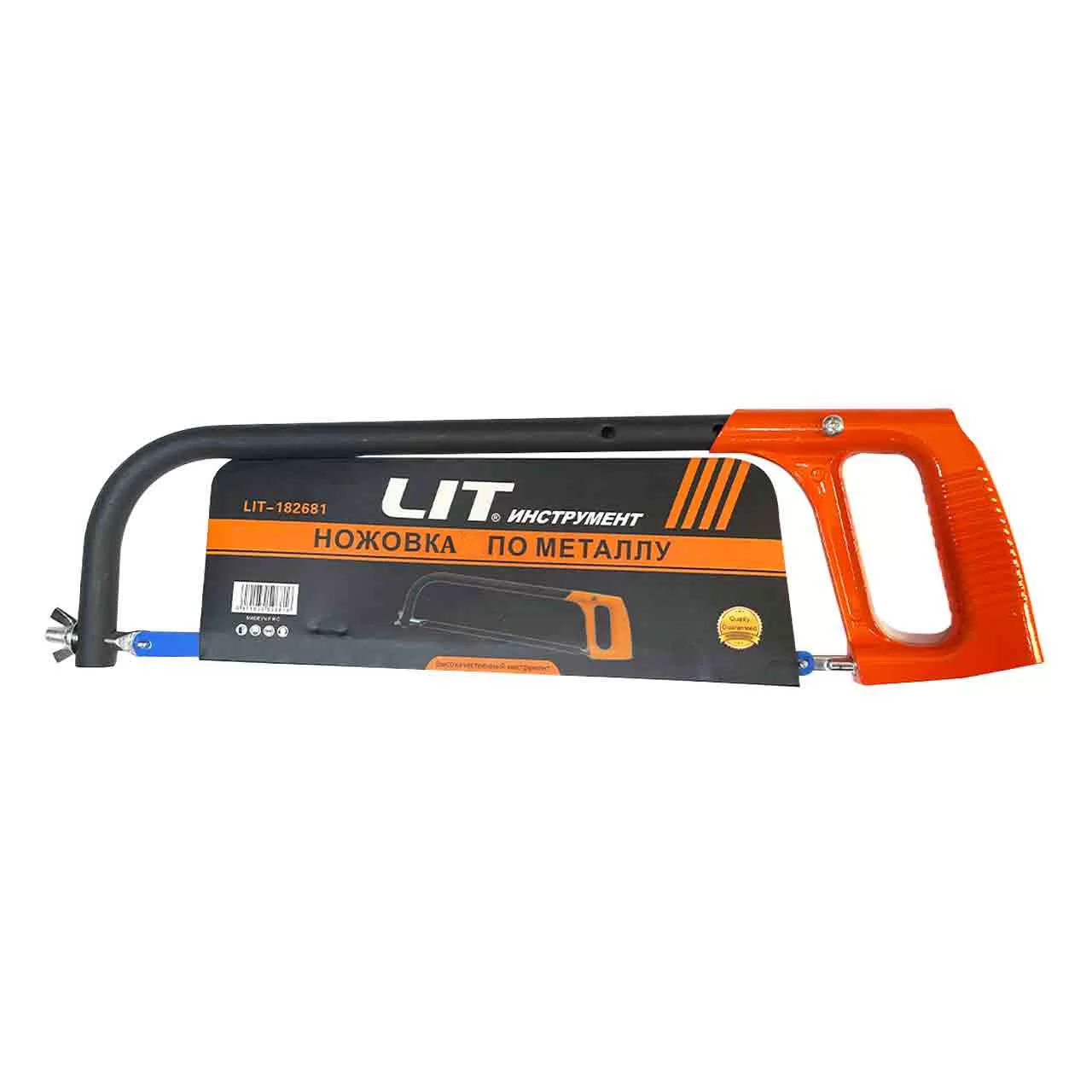 ножовка по металлу 300 мм, с железной рукояткой, металлический фиксатор «lit» оптом
